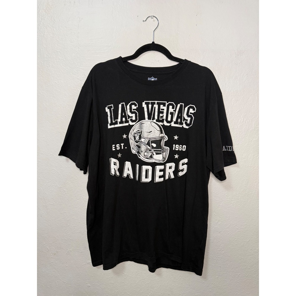 NFL Las Vegas Raiders Men's 2XL T-Shirt Black Football Team Apparel